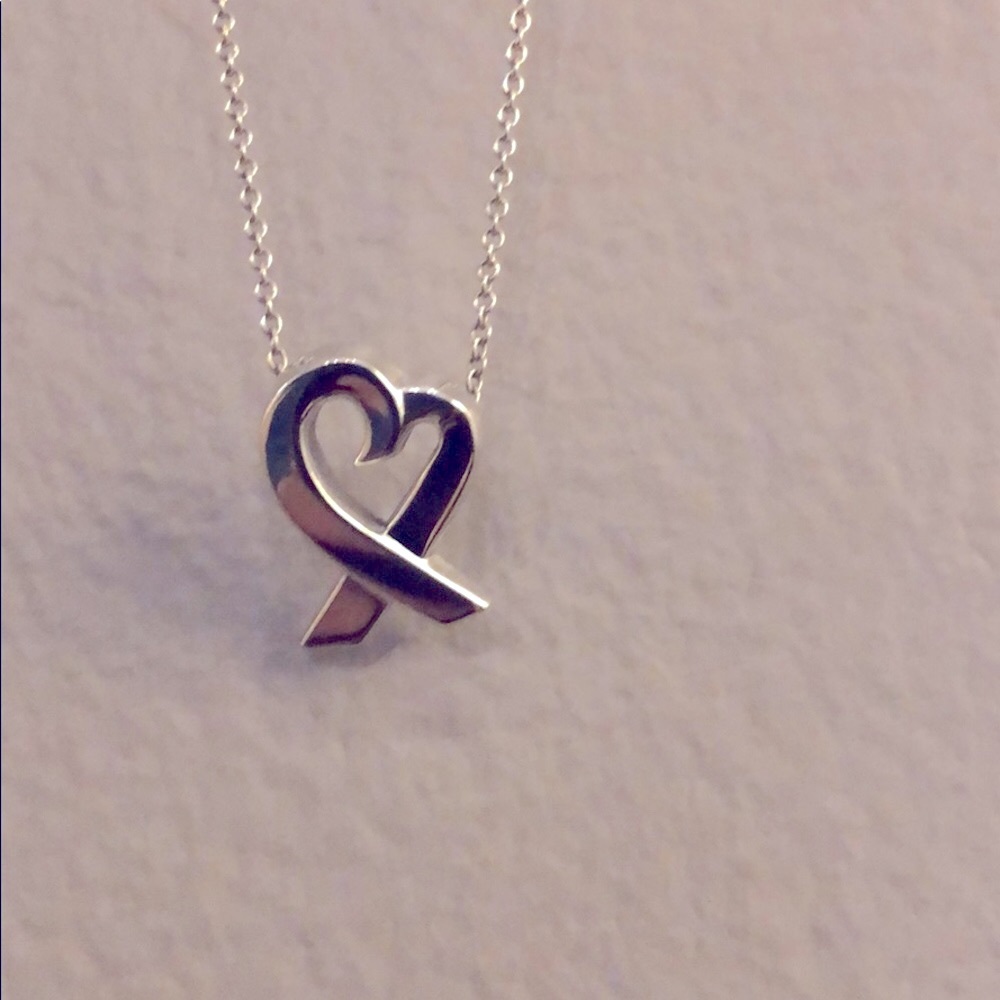 Tiffany & Co. Paloma heart necklace .925 sterling